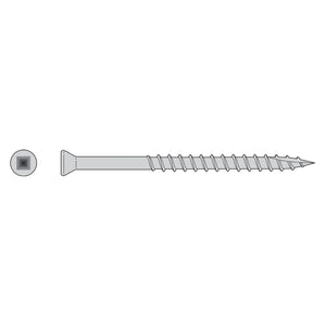 Simpson Strong-Tie T07162FB1 (#7 x 1-5/8") #1 Square Trim-Head Screw - Type 316 (1 lb Package)