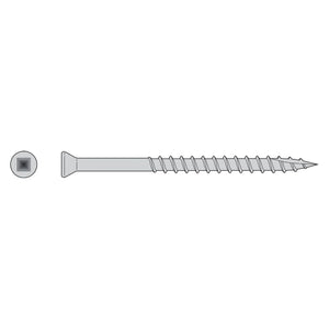 Simpson Strong-Tie T07162FB1 (#7 x 1-5/8") #1 Square Trim-Head Screw - Type 316 (1 lb Package)