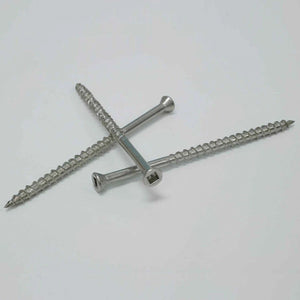 Simpson Strong-Tie T07225FBB ((#7 x 2-1/4") Square Drive Trim Head, Type 316 Stainless Steel (3000 Pack) - 2
