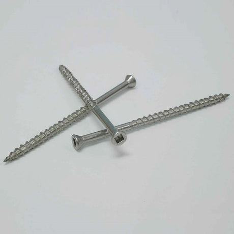 Simpson Strong-Tie T07225FBB ((#7 x 2-1/4") Square Drive Trim Head, Type 316 Stainless Steel (3000 Pack) - 2