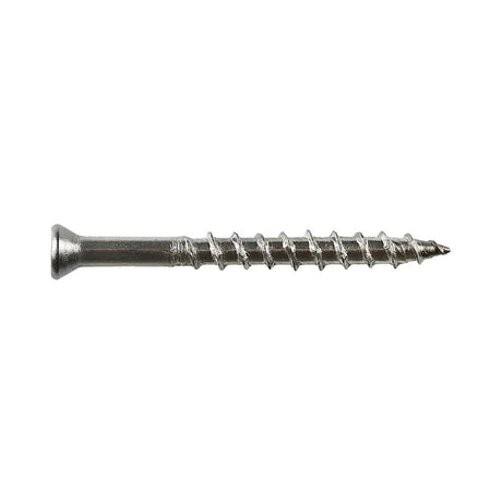 Simpson Strong-Tie T07300FWP Deck-Drive (#7 x 3") T-15 DWP Wood SS Screw, Trim Head, Type 316 (60 Pack)