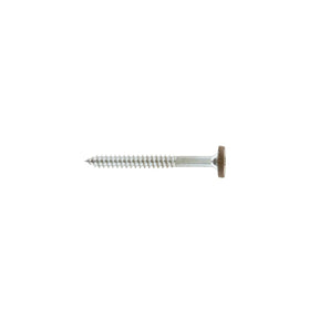 Simpson Strong-Tie T08175FS75TN01 (#8 x 1-3/4") T-20 6-Lobe Fascia Board Screw - Type 316, Tan 01 (75 Pack)