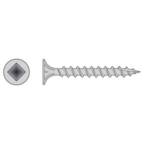 Simpson Strong-Tie T08C125WQC (#8 x 1-1/4") Fiber-Cement Screw, #2 Square Wafer-Head, Type 316 (100 Pack)