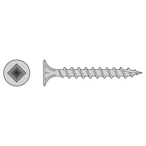 Simpson Strong-Tie T08C225WQC (#8 x 2-1/4") Fiber-Cement Screw, #2 Square Wafer-Head, Type 316 (2000 Pack)