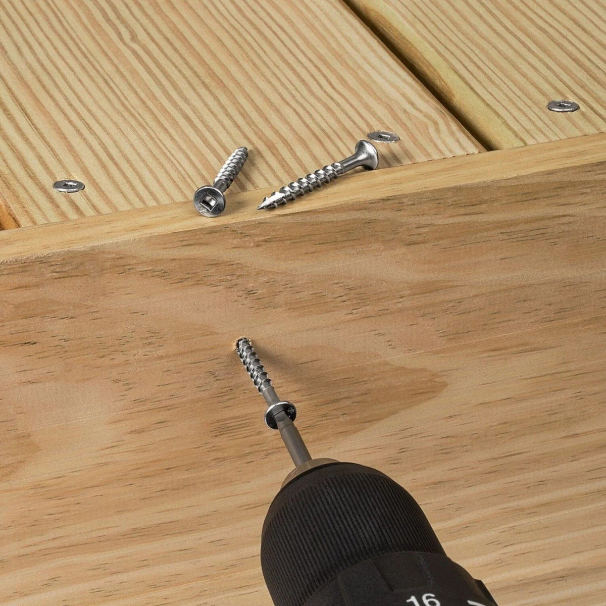 Simpson Strong-Tie T10300DB5 (#10 x 3") Bugle-Head SS Wood Screw - Square Drivel (5 lb) - 2