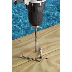 Simpson Strong-Tie T10300WPR770 Deck-Drive (#10 x 3") T-25 DWP Wood SS Screw, Flat Head, Type 316 (770 Pack) - 7