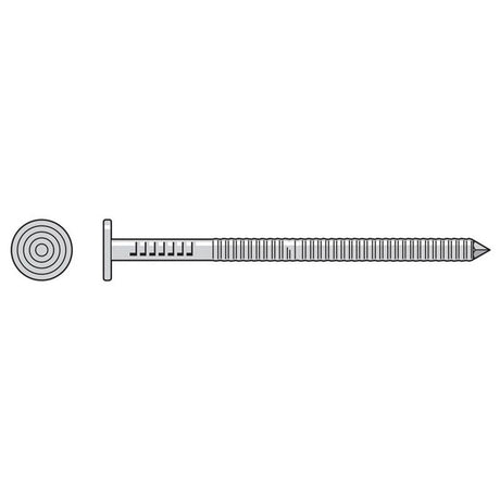 Simpson Strong-Tie T10AKR1 (10d 3") 9Ga Annular Ring Shank Premium Common Nail, Type 316 (1 lb)