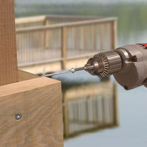 Simpson Strong-Tie T12400WP5 Strong-Drive (#12 x 4") T27 DWP Wood SS Screw, Flat Head, Type 316 (5 lb. Tub) - 4