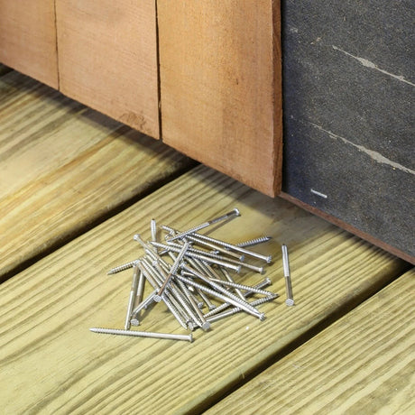 Simpson Strong-Tie T12SNDB (3-1/4" x .113") Wood Siding Nail, Type 316 Stainless Steel (25 lb. Tub) - 2