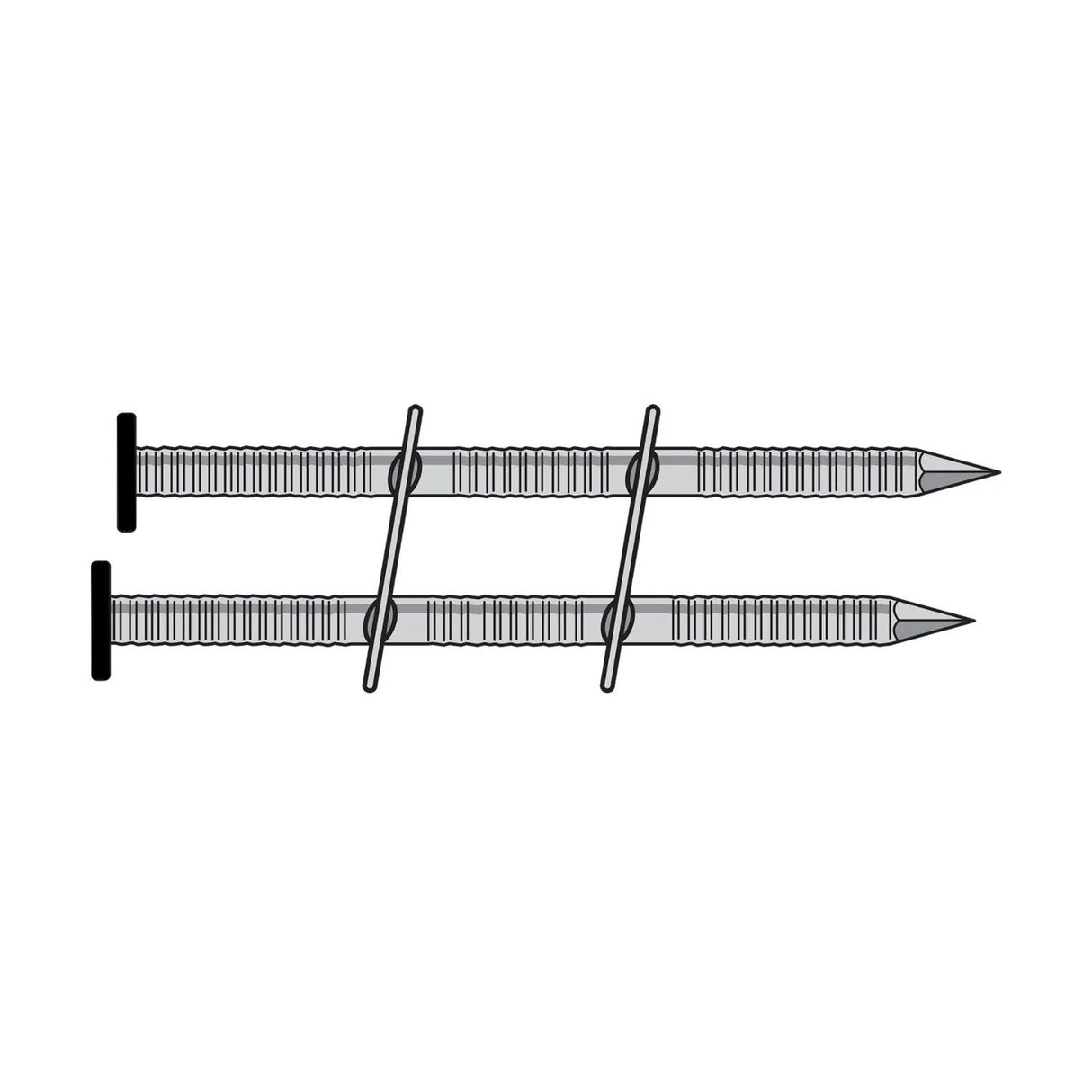 Simpson Strong-Tie T13A250SNJ (2-1/2") 15 Degree Wire Coil Full Round Head Ring-Shank Siding Nails (1800 Pack) - 2