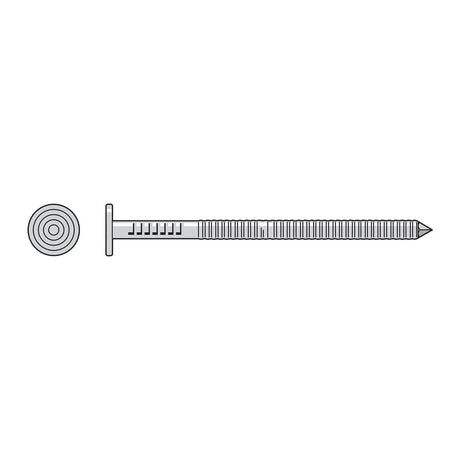 Simpson Strong-Tie T16KR4B (16d x 3-1/2") Stainless Steel Premium Siding Nail, Annular Ring Shank (25 lb.)