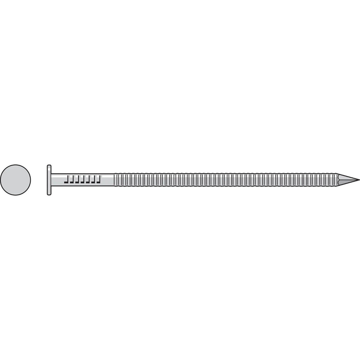 Simpson Strong-Tie T8ACN5 (2-1/2" x 0.131") Common Nail, Annular Ring Shank, Type 316 (5 lb. Tub)