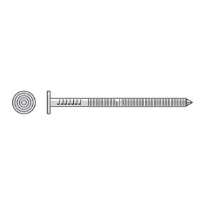 Simpson Strong-Tie T8KR51 (2-1/2" x 5/32" Head Dia.) Premium Siding Nail, Type 316 Stainless Steel (1 lb. Tub)