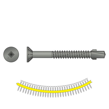 Simpson Strong-Tie TBG1445S Strong-Drive (#14 x 1-3/4") T30 TB Wood-to-Steel Screw (Collated) (1000 Pack)