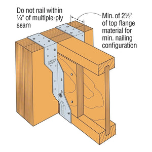 Simpson Strong-Tie THAI3522 (2-1/4 in. to 2-5/16 in.) Adjustable I-Joist Truss Hanger for Engineered Wood - 2