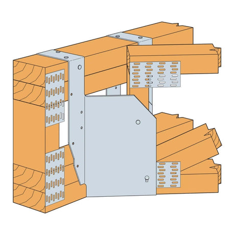 Simpson Strong-Tie THAR422 (22-5/8 in.) Adjustable Truss Hanger for 4x Floor Truss, Skewed Right - 2