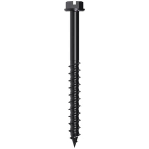 Simpson Strong-Tie TNTBL25214H Titen Turbo(1/4" x 2-1/4") Hex-Head Concrete and Masonry Screw, Black (100 Pack)