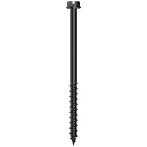Simpson Strong-Tie TNTBL25334H Titen Turbo(1/4" x 3-3/4") Hex-Head Concrete and Masonry Screw, Black (100 Pack)