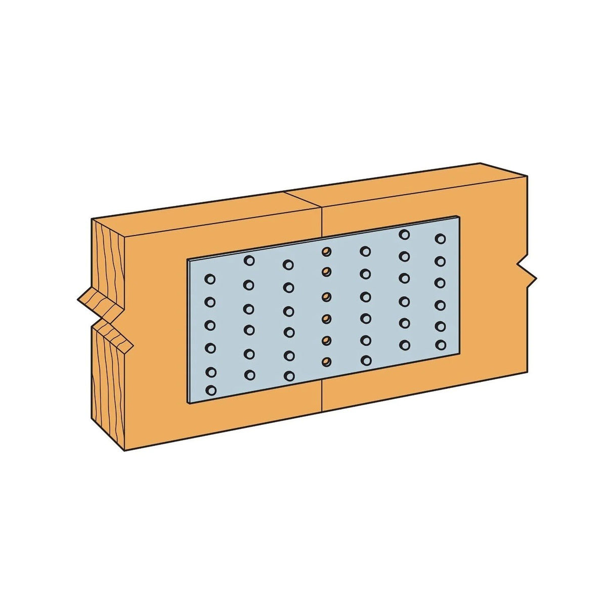 Simpson Strong-Tie TP47 (4-1/8" x 7") 20Ga TP Galvanized Tie Plate - G90 - 2