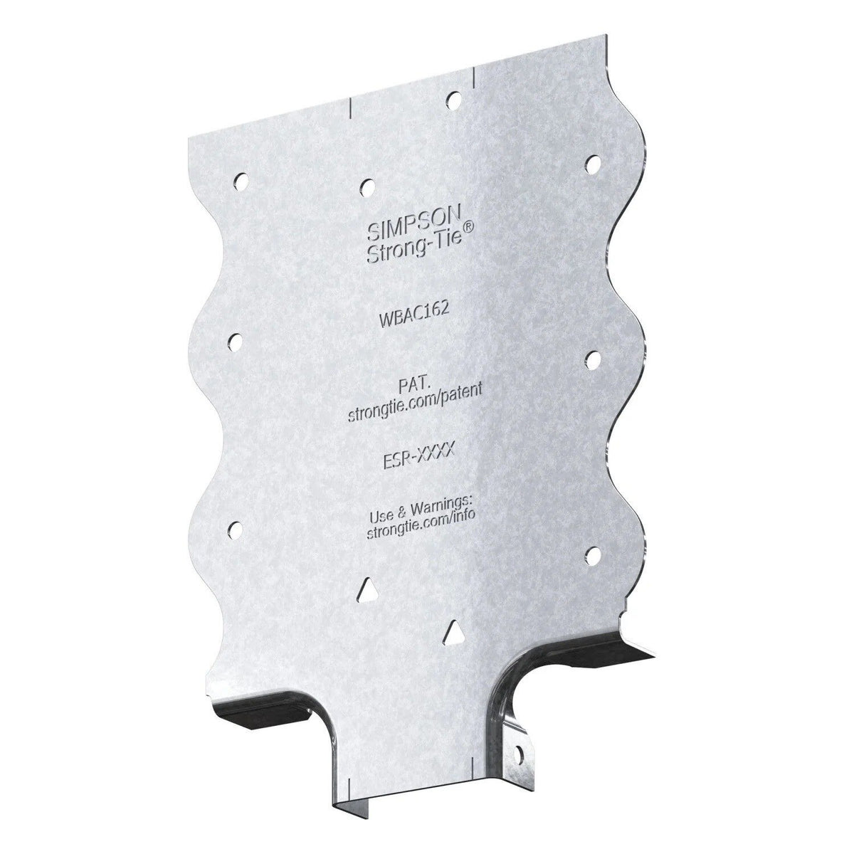 Simpson Strong-Tie WBAC200-R50 (2") WBAC Wood Backing Steel Connector for Flange (50 Pack)