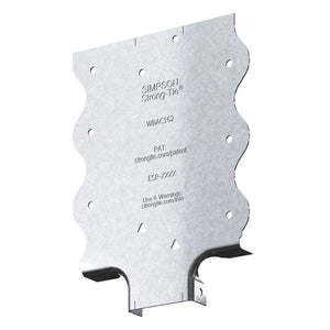 Simpson Strong-Tie WBAC200-R50 (2") WBAC Wood Backing Steel Connector for Flange (50 Pack)