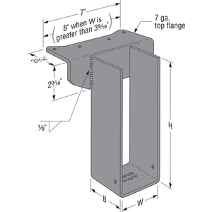 Simpson Strong-Tie WP410 (4" x 10") Welded Top-Flange Joist Hanger - 2