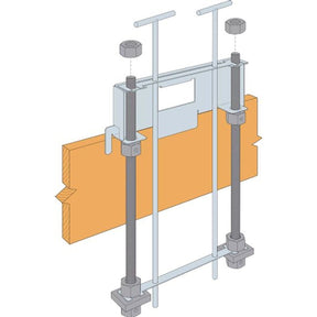 Simpson Strong-Tie WSWH-BS12 Strong-Wall (12") 14Ga High-Strength Wood Shearwall Anchor Bolt Stabilizers