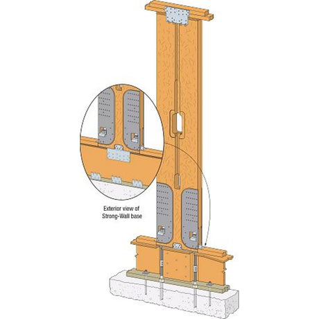 Simpson Strong-Tie WSWH-RF24KT Strong-Wall (24") High-Strength Wood Shearwall Raised Floor Kit