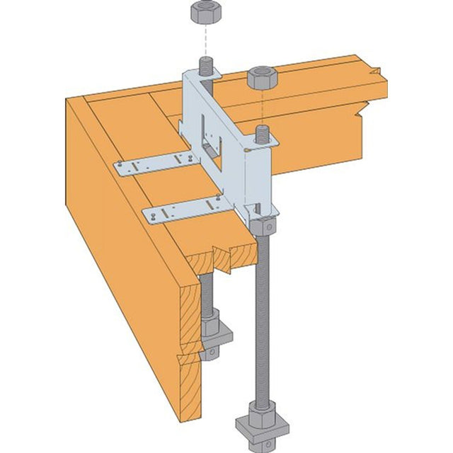 Simpson Strong-Tie WSWH-RTBL12 Strong-Wall (12") Brick-Ledge Anchor Bolt Template for High-Strength Wood Shearwall
