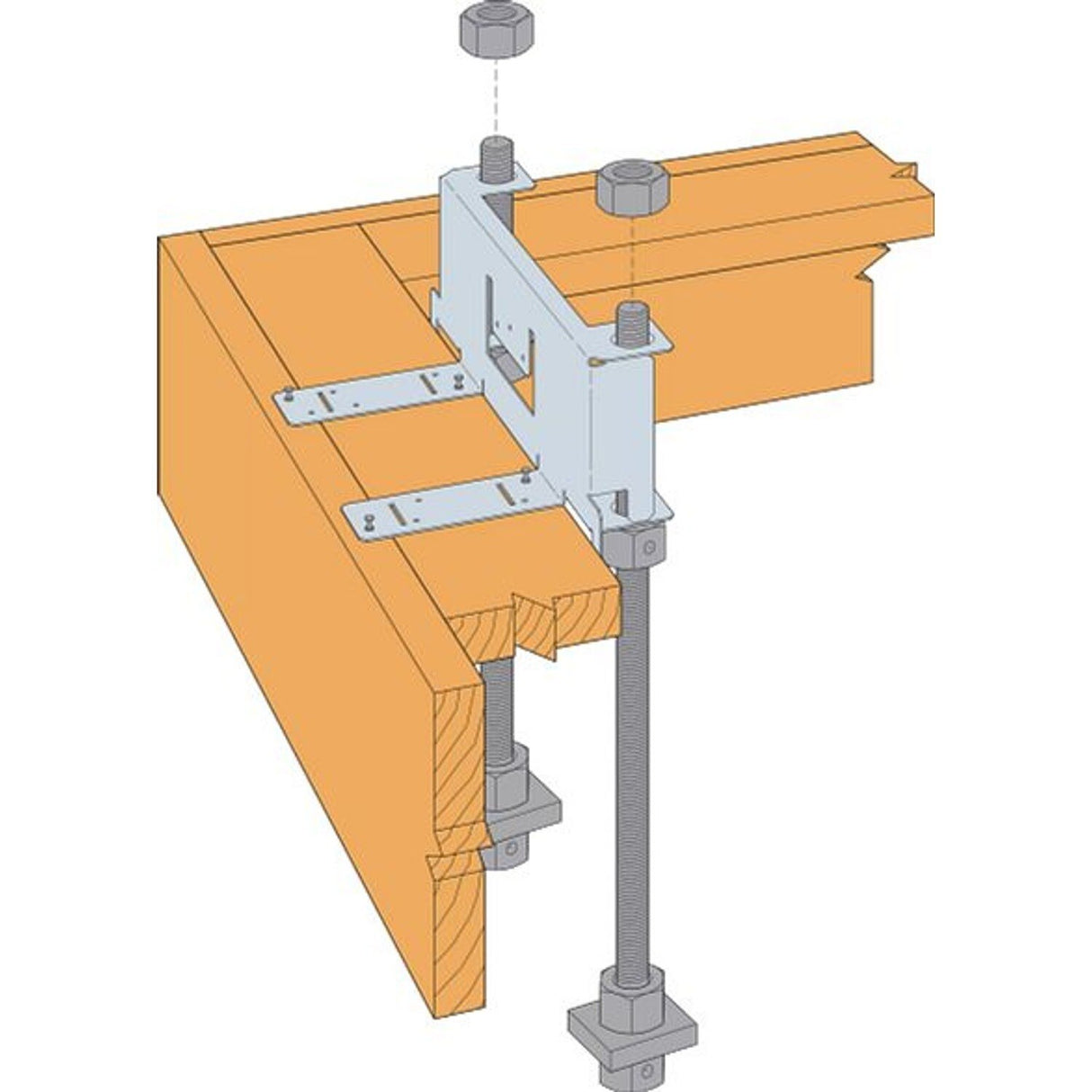 Simpson Strong-Tie WSWH-RTBL24 Strong-Wall (24") Brick-Ledge Anchor Bolt Template for High-Strength Wood Shearwall