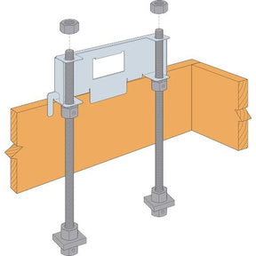 Simpson Strong-Tie WSWH-RTEL18 Strong-Wall (18") Extended-Leg Anchor Bolt Template for High-Strength Wood Shearwall