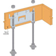 Simpson Strong-Tie WSWH-RTPF12 Strong-Wall (12") Panel-Form Anchor Bolt Template for High-Strength Wood Shearwall