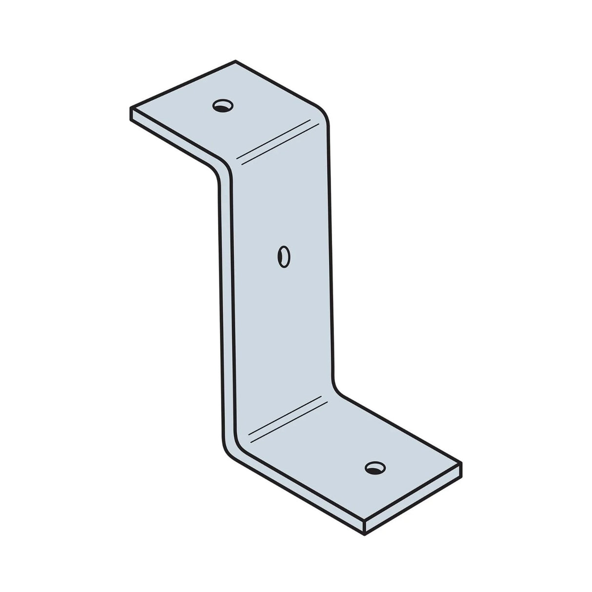 Simpson Strong-Tie Z4 (1-1/2 in. x 3-1/2 in.) 12-Gauge Galvanized Z Clip for Wood Construction