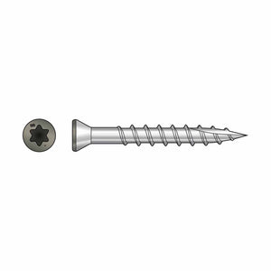 Simpson Strong-Tie T07162FT70GR (#7 x 1-5/8") T15 6-Lobe Drive SS Trim-Head Screw, Type 316, Gray (70 Pack) - 2