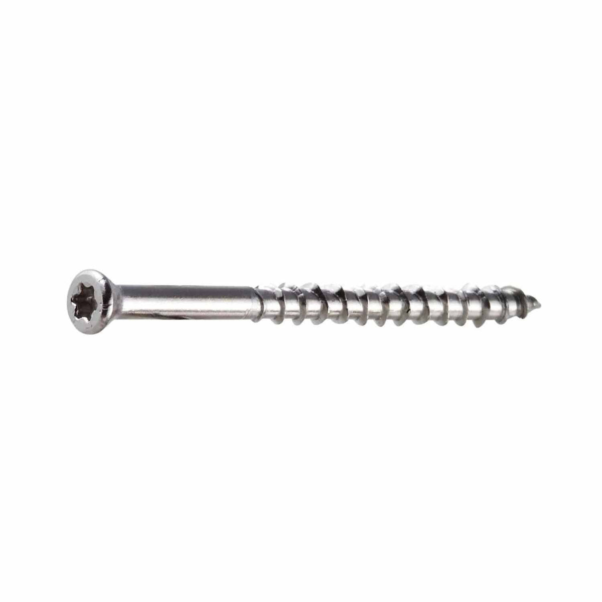 Simpson Strong-Tie T07225FWP Deck-Drive (#7 x 2-1/4") T-15 DWP Wood SS Screw, Trim Head, Type 316 (86 Pack) - 3