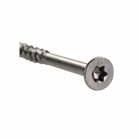 Simpson Strong-Tie T07225FWP Deck-Drive (#7 x 2-1/4") T-15 DWP Wood SS Screw, Trim Head, Type 316 (86 Pack) - 4