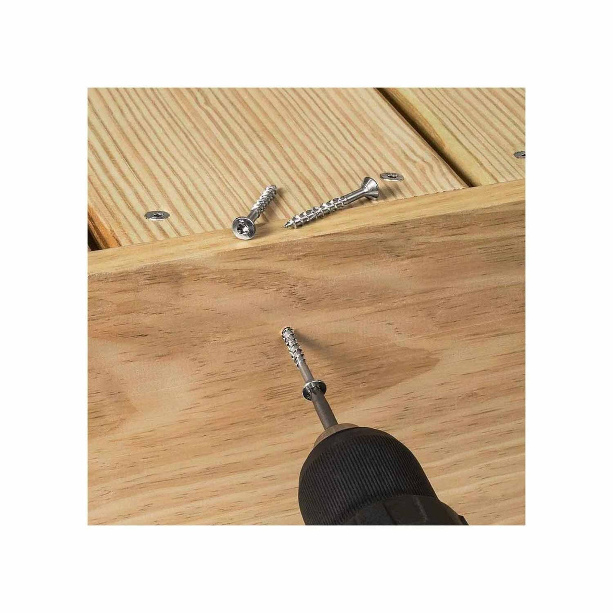 Simpson Strong-Tie T07225FWP Deck-Drive (#7 x 2-1/4") T-15 DWP Wood SS Screw, Trim Head, Type 316 (86 Pack) - 10