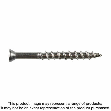Simpson Strong-Tie T08200DWP (#8 x 2" T-20) Deck-Drive DWP Wood SS Screw, Flat Head, Type 316 (85 Pack) - 2