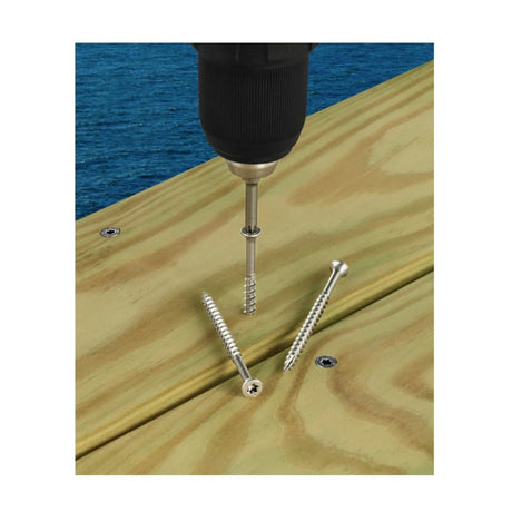 Simpson Strong-Tie T10300DTB (#10 x 3") Bugle-Head Wood Screw, 6-Lobe Drive, Type 316 (1500 Pack) - 3