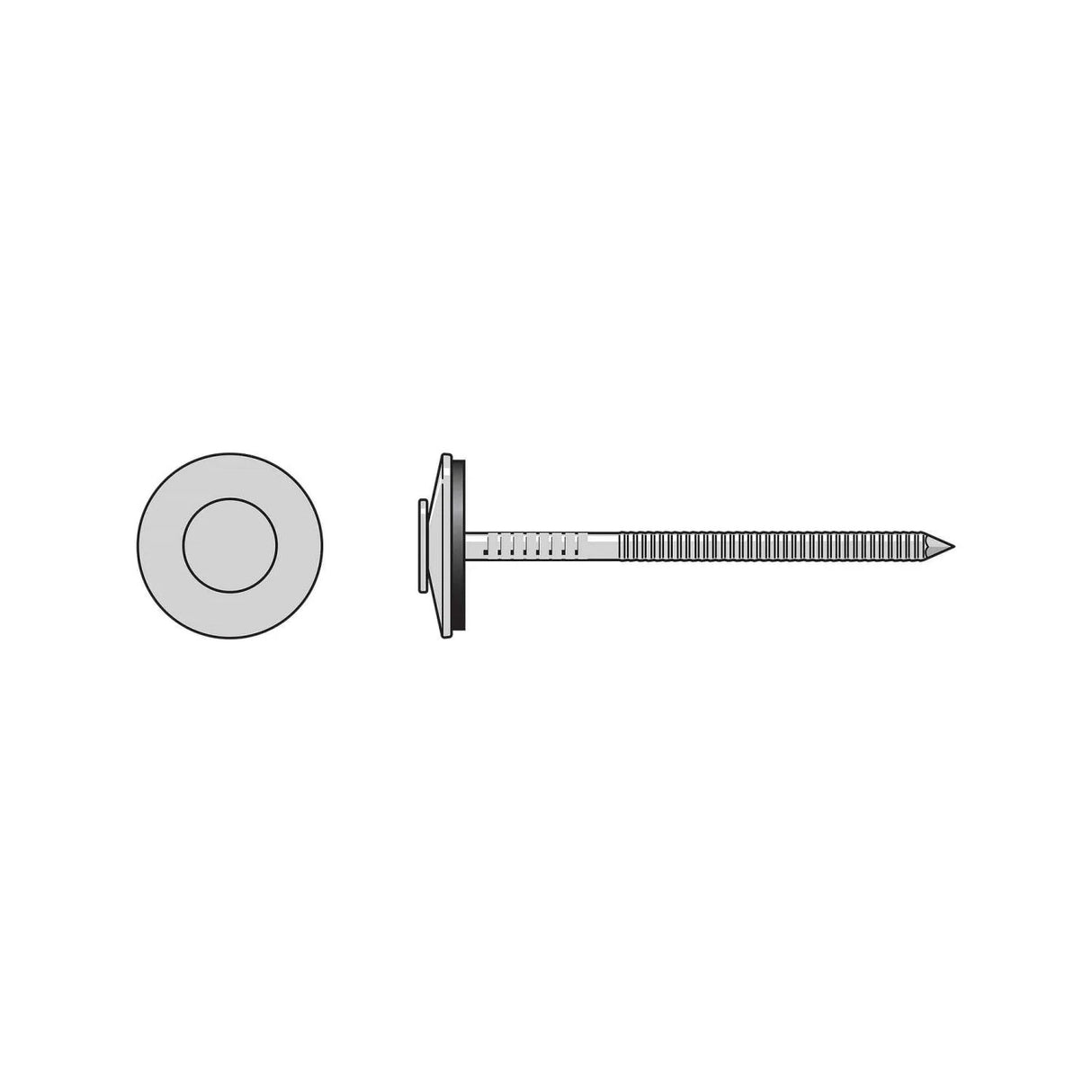 Simpson Strong-Tie T10A200X07 Annular Ring Shank Nail with EPDM Washer - 316 Stainless (1 lb Package)