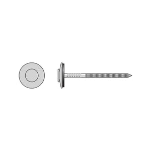 Simpson Strong-Tie T10A200X07 Annular Ring Shank Nail with EPDM Washer - 316 Stainless (1 lb Package)