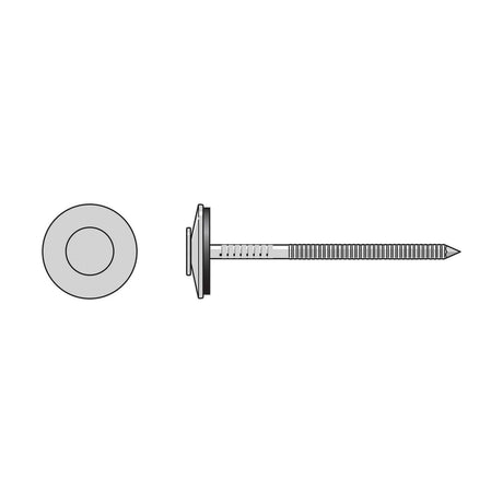 Simpson Strong-Tie T10A200X07 Annular Ring Shank Nail with EPDM Washer - 316 Stainless (1 lb Package) - 2