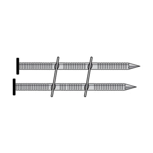 Simpson Strong-Tie T13A200SNJB (6d 2") 15 Degree Wire Coil, Painted Full Round Head Ring-Shank Nail, Black (1800 Pack) - 2