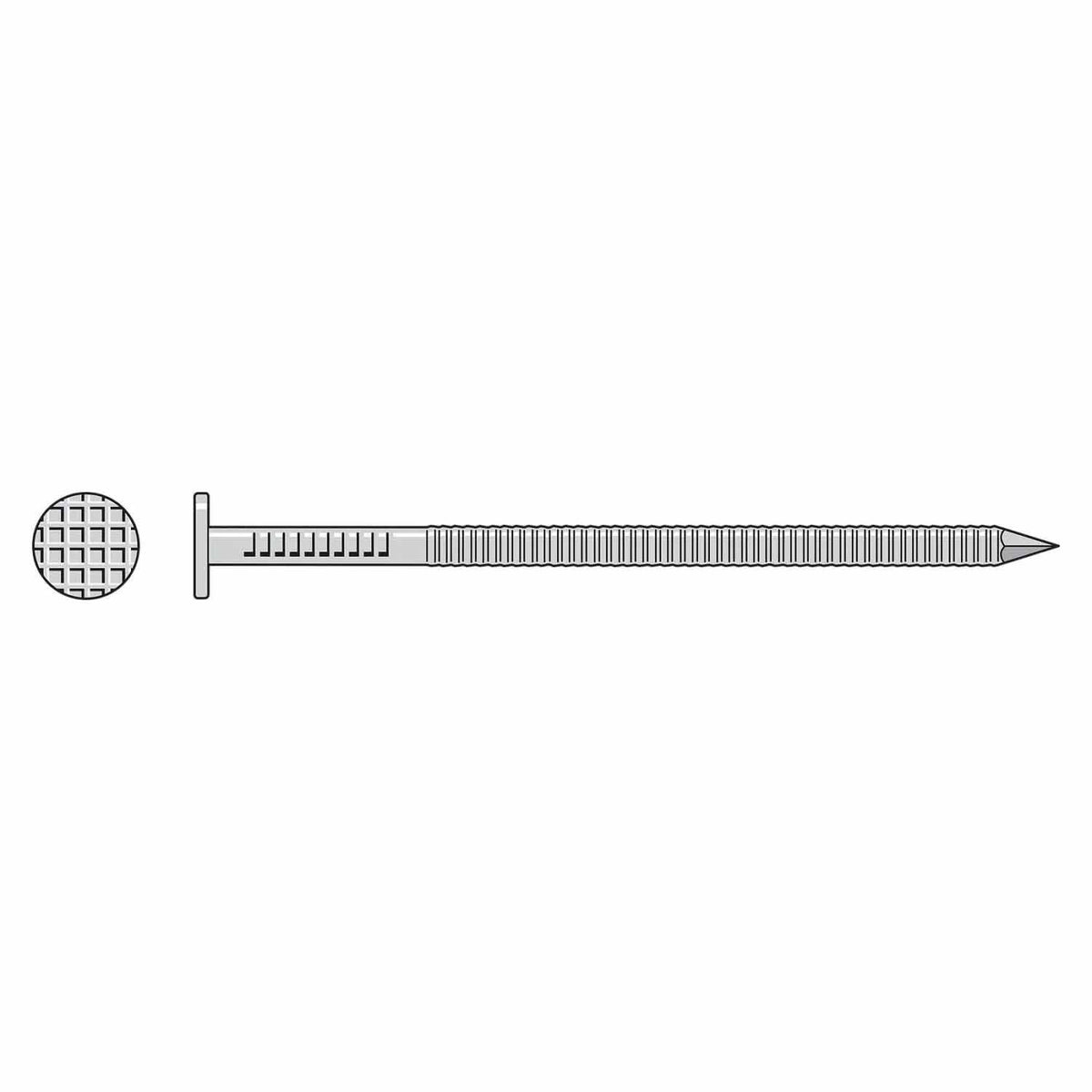 Simpson Strong-Tie T16PTD-RP25 (16d 3-1/2" x .148") Preservative-Treated Wood Stainless Steel Decking Nail with Ring Shank, Type 316 (25 Pack) - 2