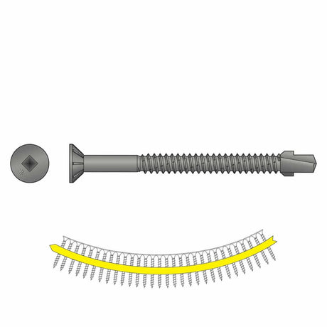 Simpson Strong-Tie TBG1475S Strong-Drive (#14 x 3") T30 TB Wood-to-Steel Screw (Collated) (750 Pack)