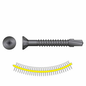 Simpson Strong-Tie TBP1245S Strong-Drive (#12 x 1-3/4") T30 Wood-to-Steel Collated Screw, Black Phosphate (1000 Pack)