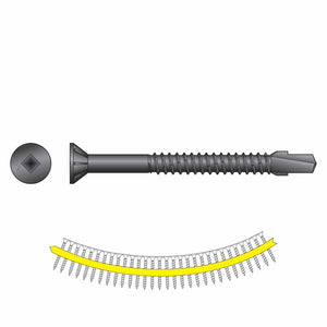 Simpson Strong-Tie TBP1260S Strong-Drive (#12 x 2-3/8") T30 TB Wood-to-Steel Collated Screw, Black Phosphate (1000 Pack)