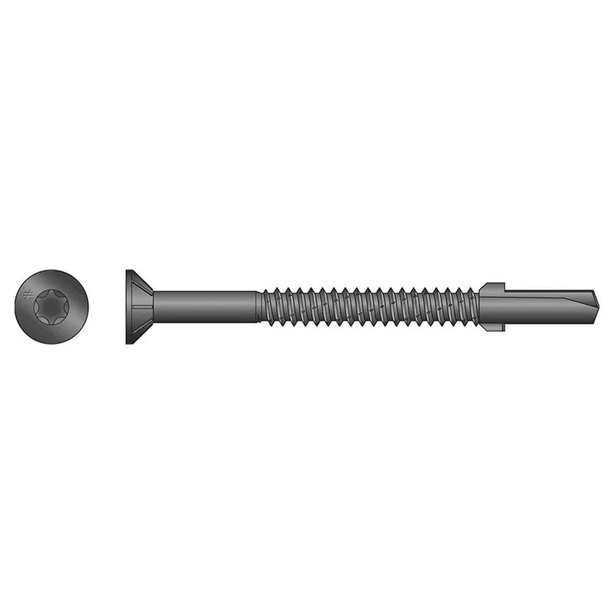 Simpson Strong-Tie TFP1475R1000 Strong-Drive (#14 x 3") Strong-Drive TF Wood-to-Steel Screw T30, Black Phosphate (1000 Pack)