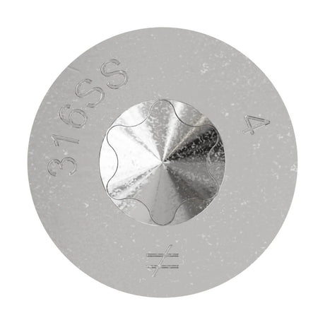 Simpson Strong-Tie THD37400CS6SS Titen HD (3/8" x 4") Countersunk SS Anchor - Type 316 (25 Pack) - 3