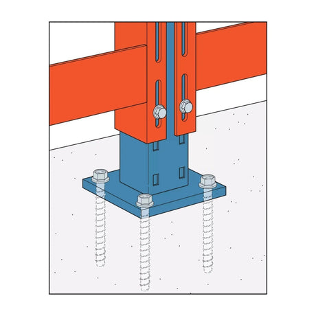Simpson Anchors THD50500H Titen HD (1/2" x 5") Heavy-Duty Screw Anchor - Zinc Plated (20 Pack) - 5